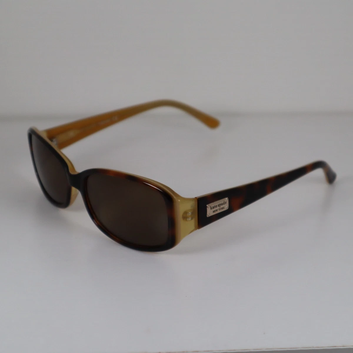 Kate Spade Brown Diana/S Rectangle Sunglasses and Case FA6 Y6 54.17 120 1-3 Kate Spade Dee/s 01W0 Brown Leopard Rectangle Sunglasses  main image 2