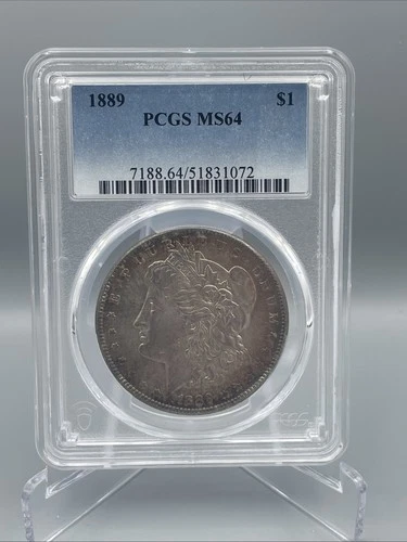 1889 Morgan Silver Dollar $1 - PCGS MS64 - Philadelphia