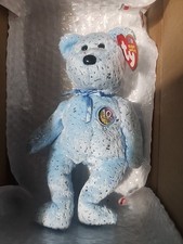 TY Beanie Baby - DECADE the Bear (Light Blue Version) (8.5 inch) - MWMTs
