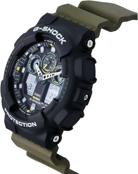 Reloj Casio G-Shock GA-100TU-1A3ER Negro Militar 20 Bar