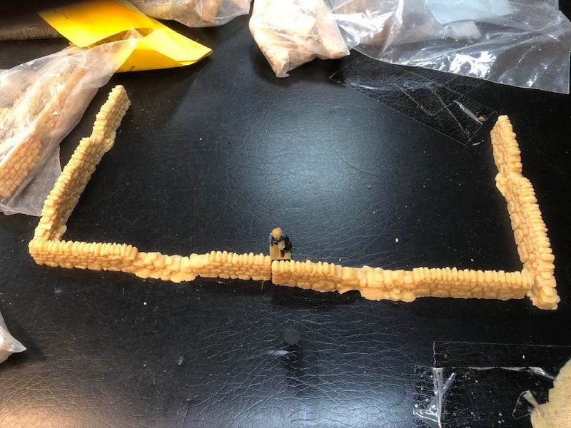 15mm/25mm scale unpainted stone walls, by Gallia. ACW, Napoleonic, 9 packs.