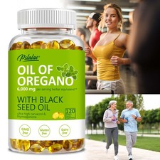 Oil of Oregano - with Black Seed Oil - Natural Immune Support,Digestive Support