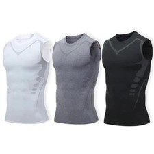 Ionic Shaping Vest Compression Shirt Sleeveless For Men To Build A Good Body
