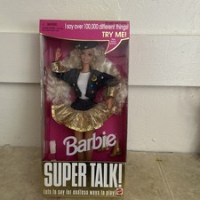 Barbie Super Talk Lots to Say Talking 100,000 Phrases Doll '95 Mattel 14308 NRFB