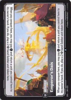 Emperor's Dais 207/221 - Spiritforged - Regular - NM - Riftbound TCG