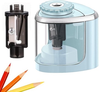 Aogwat Blue Kids Electric Pencil Sharpener Quick Blade