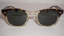 EYEVAN New Sunglasses WEBB SQ-E TOEC-C Havana Clear Green 47 22 145
