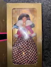 Vintage 1996 Winter Rhapsody Barbie Brunette Mattel Avon #184851