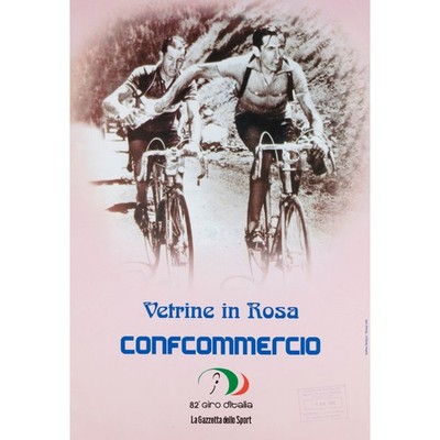1999 Giro d'Italia,  Fausto Coppi & Gino Bartali Original Promotional Poster