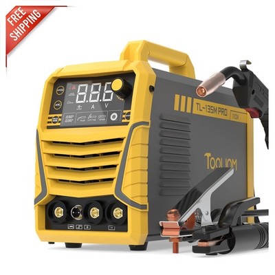 Intelligent LCD 135A MIG Welder - Gasless 3-in-1 for Home & Professionals