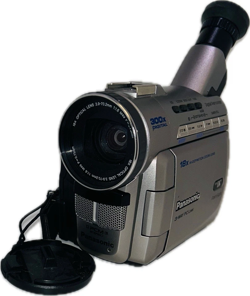 Videocámara digital Panasonic PV-DV200D Mini DV PalmSight con correa Foto 2 de 4