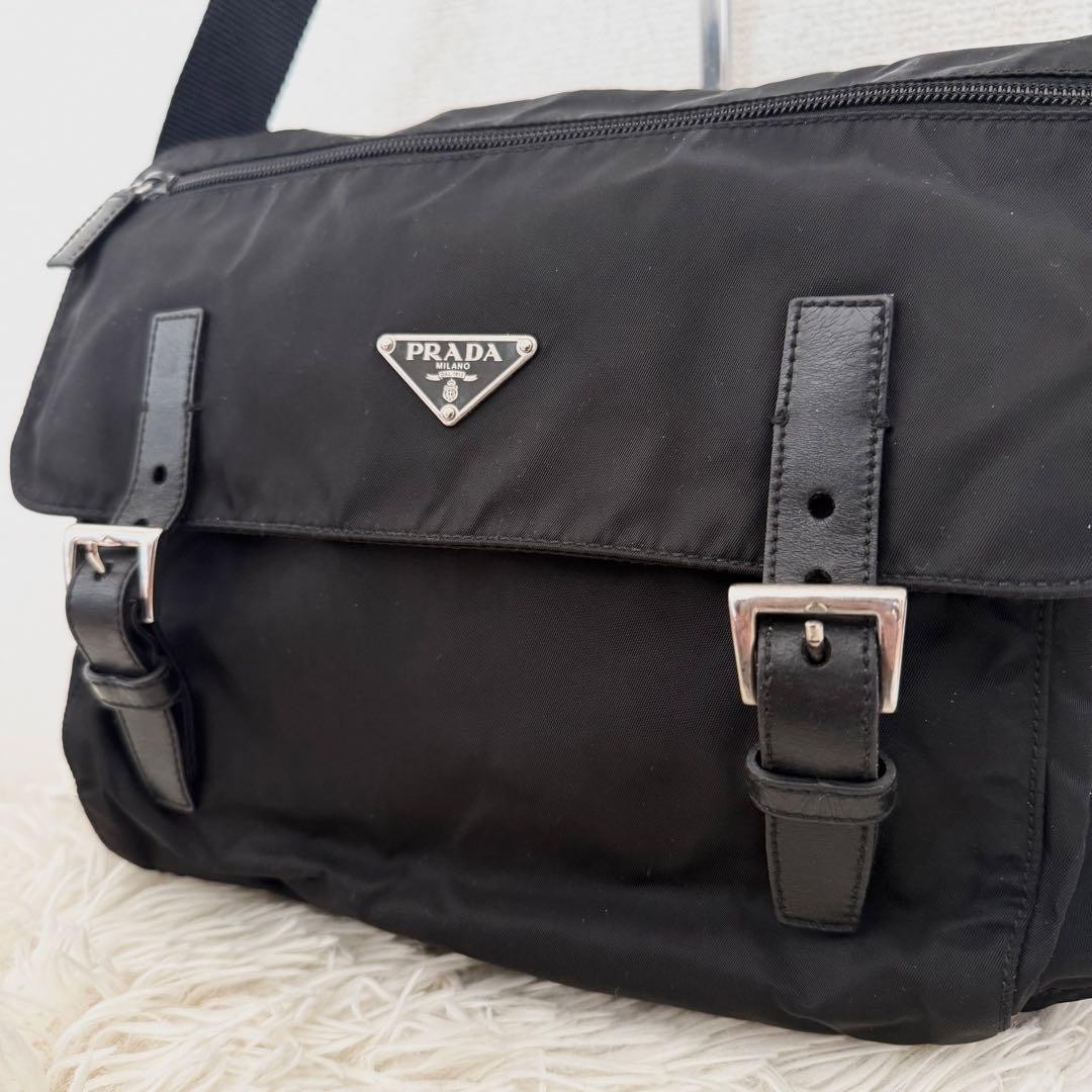 PRADA Black Shoulder Bag Nylon
