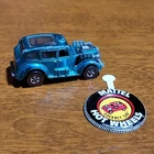 Hot Wheels Vintage Redline Cockney Cab Aqua w Button