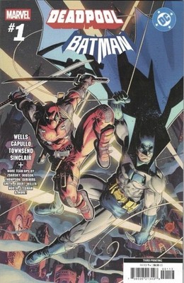 Deadpool Batman #1 - 3rd Printing  Kubert Variant  Cover - DC Comics - 2025