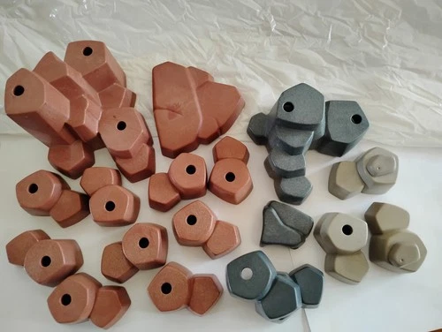 Vintage Playmobil Western Red/Gray Rock Model Terrain 17 Pieces, Similar to 7179