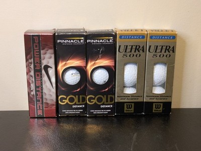 Golf Ball Set Of 15 Nike Power Distance Pinnacle Gold Ultra 500 New