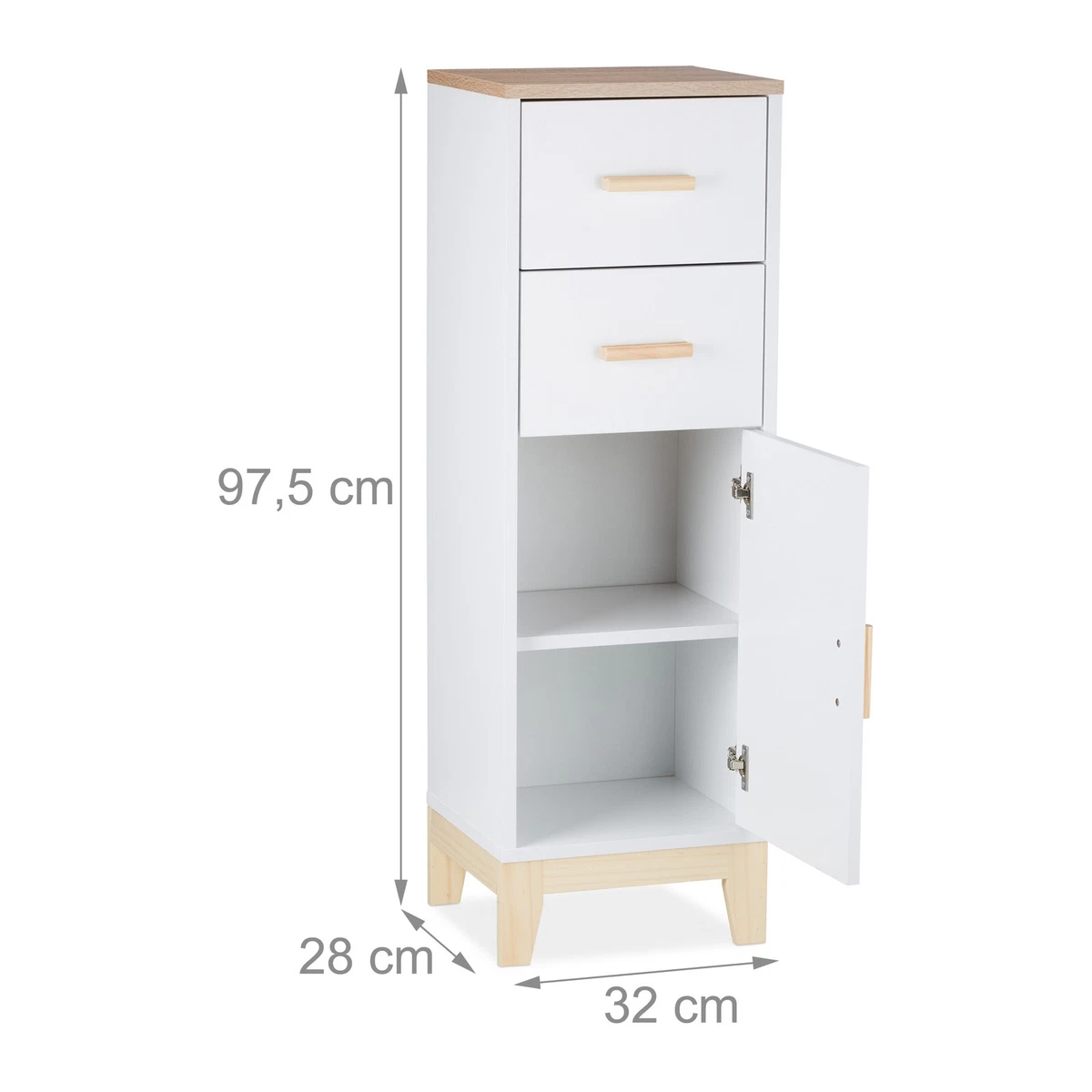 Armario de baño mueble de baño armario de inodoro armario multiusos 2 compartimentos 35 kg