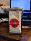 Vintage 1992 Coca-Cola Coke Napkin Holder Dispenser Chrome Red "Have a Coke"
