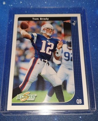 2002 Score Tom Brady #137 New England Patriots Early Year 