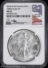 1986-(S) $1 American Silver Eagle NGC MS 69 | Mercanti Signed San Francisco
