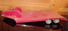Vintage TONKA Press Steel Lowboy Flatbed Gooseneck Trailer for Truck