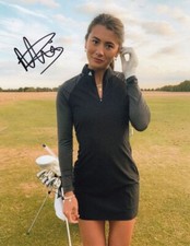 Golf Influencer Mia Baker signed 10x8 photo AFTAL & UACC, RACC COA [18566]