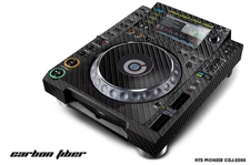 Skin Decal Sticker for Pioneer CDJ 2000 Turntable DJ Mixer Pro Audio CARBON