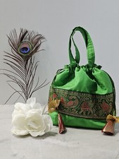 Designer Potli Bag With Pure Silk Material.