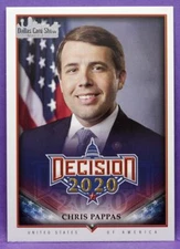 Decision 2020 Series 2 SILVER FOIL DALLAS CARD SHOW PARALLEL #576 Chris Papas