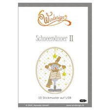 Windesign Stickmuster USB Schneemänner II 10...