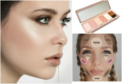 5 BEAUTY SHADES BRIGHT HIGHLIGHTER PALETTE