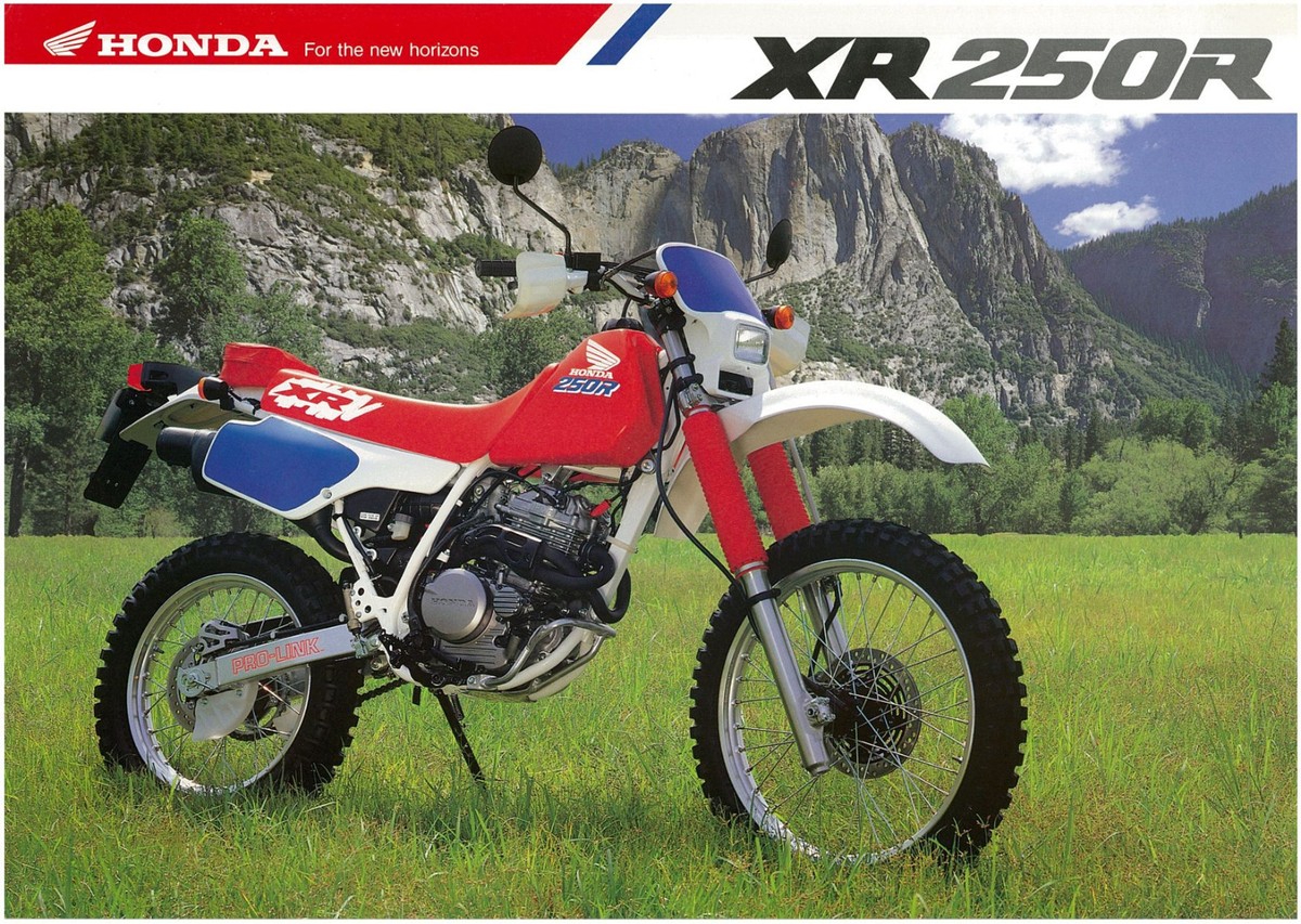 HONDA Brochure XR250 XR250R 1990 Sales Catalog REPRO | eBay