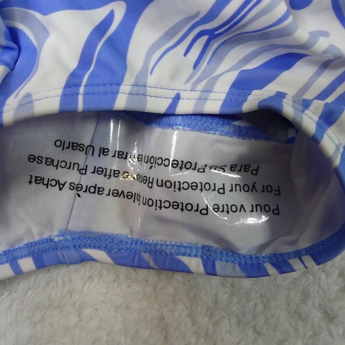 Kanu Surf Swimsuit Girls 12 Blue White Swirls One Piece Gigi 1127 - Picture 10 of 12