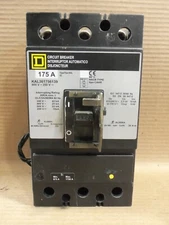 Square D KAL361756139 3 Pole 175 Amp 600V Gray Label Circuit Breaker W/ Shunt