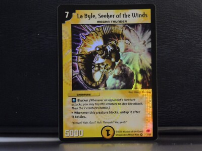 Duel Masters 1/55 LA BYLE, SEEKER OF THE WINDS Super Rare Trading Card 2005 WOC
