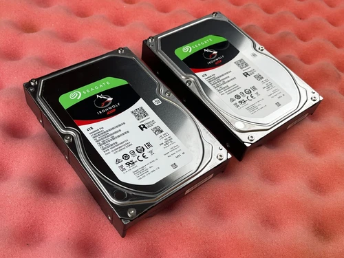 8TB 2x Seagate IronWolf Pro 4TB HDD ST4000NE001 NAS - PERFECT 6mo WARRANTY