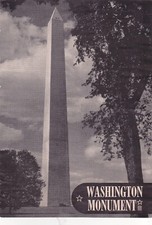 1951 The Washington Monument Washington DC Brochure