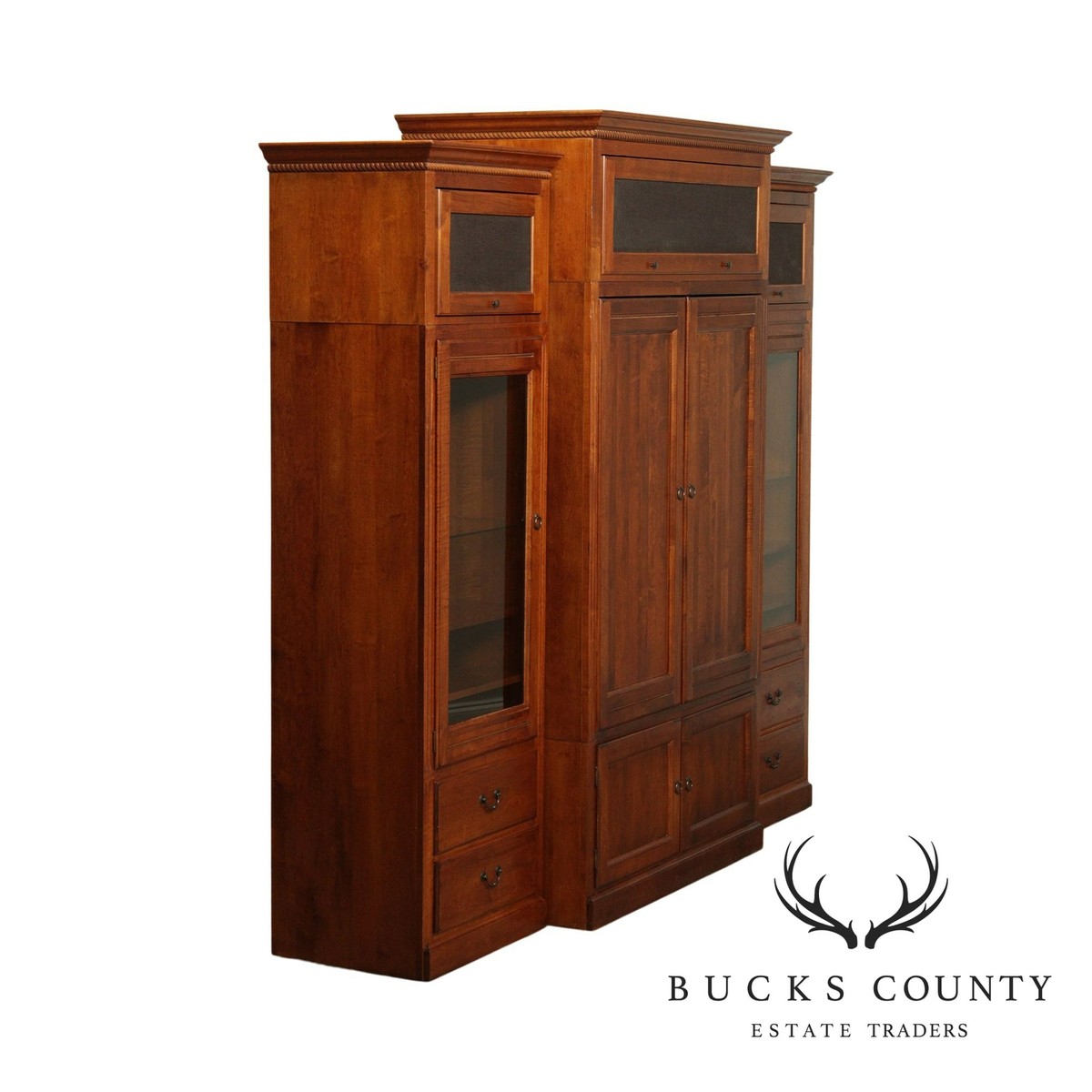 Ethan Allen Country Crossing Large Entertainment Wall Unit | eBay