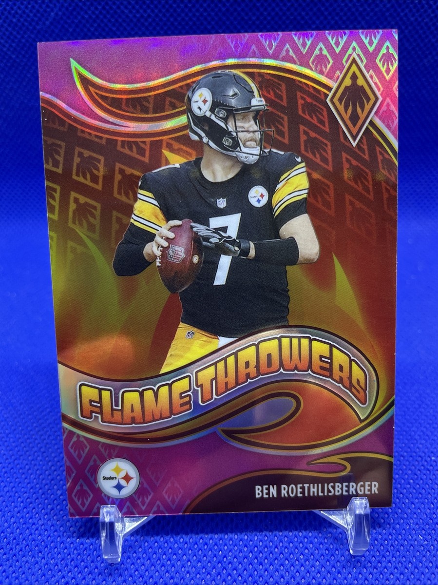 2021 Panini Phoenix BEN ROETHLISBERGER Flame Throwers Pink /175