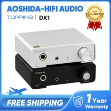 TOPPING DX1 Hi Res Audio DAC&Headphone Amplifier DSD256 PCM384 XMOS XU208 DAC 