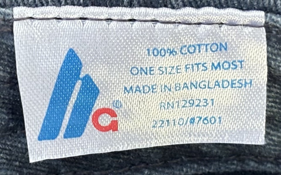 VTG Naffco Metalworks Gainesboro, Jackson Co., TN Adjustable Strap Blue