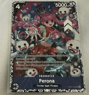 Near Mint One Piece English Card Game Treasure Cup Perona OP06-093