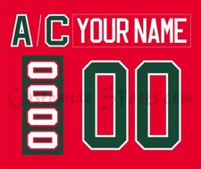 Halifax Mooseheads Customized Number Kit for 2009-2022 Away Uniform