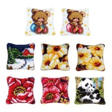 17x17 inch DIY Latch Hook Kits Throw Cover Cute Rug Animal