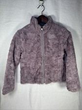 The North Face Girls Small Reversible Puffer Fleece Coat Pink Extremely Soft