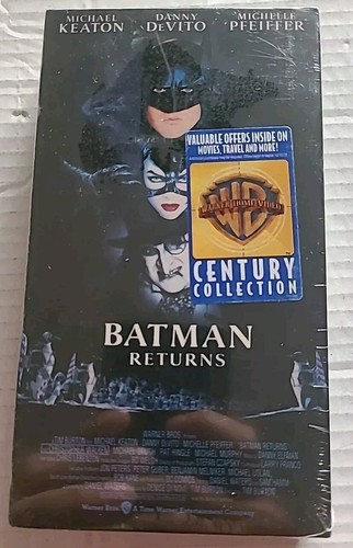 Batman Returns (1992, VHS Tape) Michael Keaton, Danny Devito - Factory Sealed - 第 1/6 張圖片