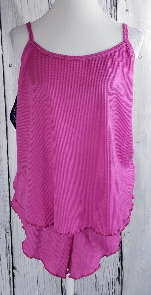 De Colección Nancy King Lencería Para Mujer 2 Piezas Pijama Cami Top y Pantalones Cortos Conjunto Púrpura PJ M Foto 2 de 4