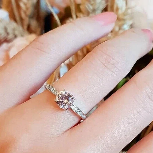Dainty morganite shop ring