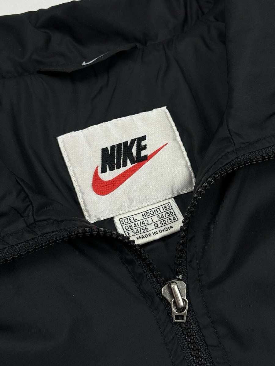 1990's Vintage Nike Big Swoosh Track Top Nylon Jacket | eBay