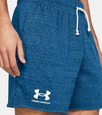 Under Armour, UA Rival Terry 6" Royal Blue Shorts. Size: Mens Small